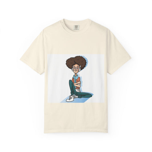 Cute Nerdy Cartoon Graphic T-Shirt