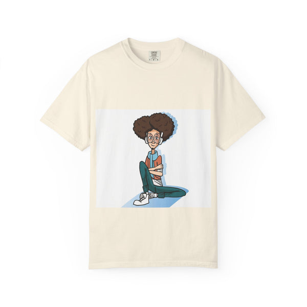 Cute Nerdy Cartoon Graphic T-Shirt