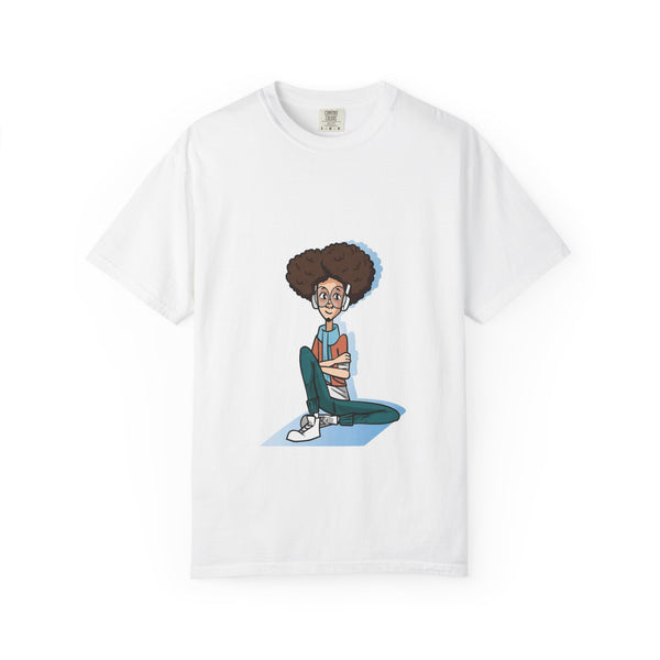 Cute Nerdy Cartoon Graphic T-Shirt